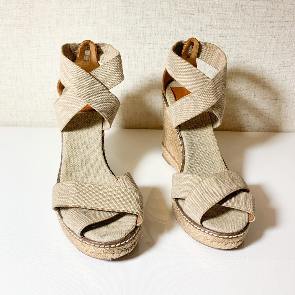Tory Burch Adonis Crisscross Wedge Sandal | Women size 8.5